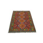 Kilim szőnyeg 154x98 kézi szövésű afgán gyapjú szőttes