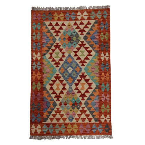 Kilim szőnyeg Chobi 152x97 kézi szövésű afgán gyapjú kilim