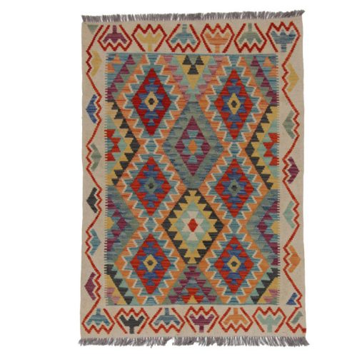 Kilim szőnyeg 148x104 kézi szövésű afgán gyapjú kilim