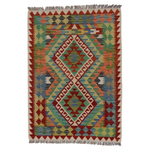 Kilim szőnyeg 142x103 kézi szövésű afgán gyapjú kilim