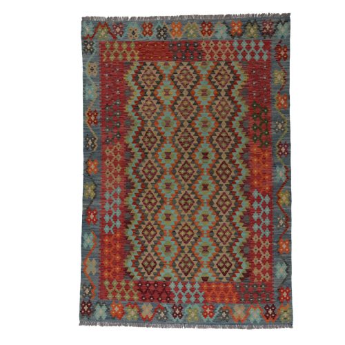 Kilim szőnyeg 203x295 kézi szövésű afgán gyapjú kilim