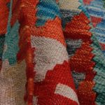 Kilim szőnyeg 201x288 kézi szövésű afgán gyapjú kilim