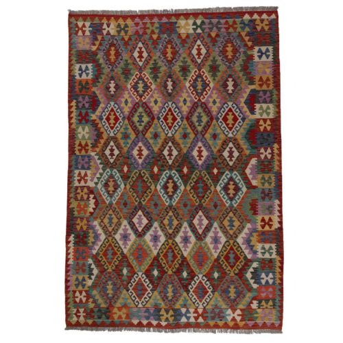 Kilim szőnyeg 200x289 kézi szövésű afgán gyapjú kilim