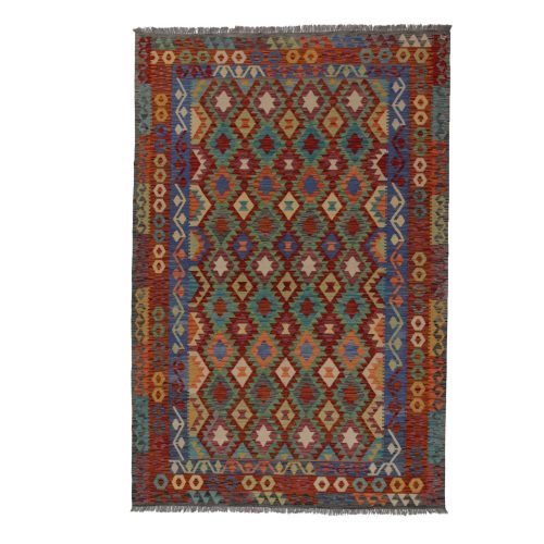 Kilim szőnyeg 202x300 kézi szövésű afgán gyapjú kilim