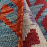 Kilim szőnyeg 203x292 kézi szövésű afgán gyapjú kilim
