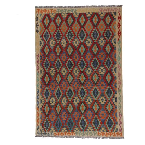 Kilim szőnyeg Chobi 203x296 kézi szövésű afgán gyapjú kilim