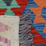 Kilim szőnyeg 203x296 kézi szövésű afgán gyapjú kilim