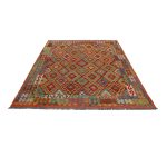 Kilim szőnyeg 205x287 kézi szövésű afgán gyapjú kilim