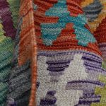 Kilim szőnyeg 205x287 kézi szövésű afgán gyapjú kilim