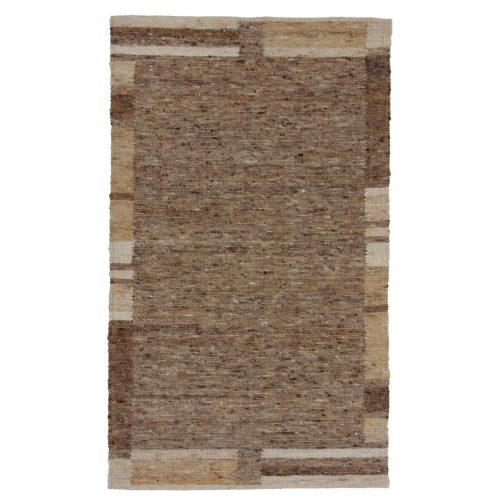 Vastag szőnyeg gyapjúból Rustic 90x152 szövött modern gyapjú szőnyeg