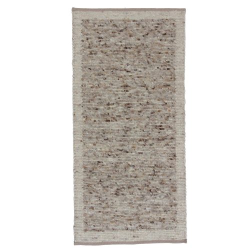 Vastag szőnyeg gyapjúból Rustic 71x148 szövött modern gyapjú szőnyeg