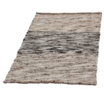 Vastag gyapjú szőnyeg Rustic 70x124 szövött modern gyapjú szőnyeg