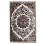 Perzsa gépi szőnyeg bézs barna 140x200 klasszikus szőnyeg