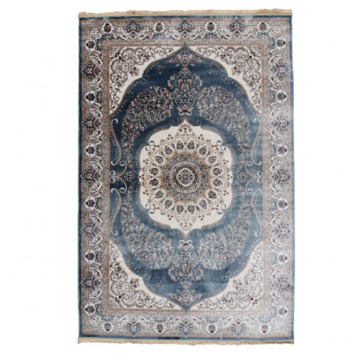Perzsa szőnyeg kék Isfahan 200x300 klasszikus szőnyeg