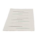 Rongyszőnyeg 70x127 fehér pamut rongyszőnyeg