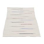 Rongyszőnyeg 70x137 fehér pamut rongyszőnyeg