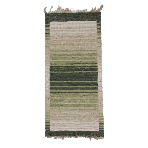 Vastag gyapjú szőnyeg Rustic 73x161 kézi és gépi szövésű gyapjú szőnyeg
