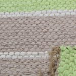 Rongyszőnyeg 70x128 zöld-barna pamut rongyszőnyeg