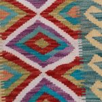 Afgán Kilim szőnyeg 90x65 kézi szövésű etnikai kilim
