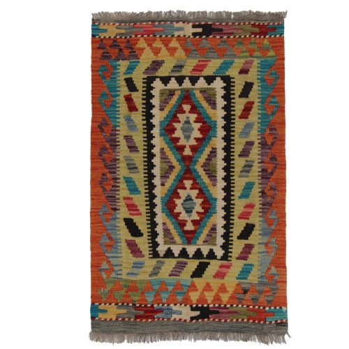 Kilim szőnyeg Chobi 94x61 kézi szövésű afgán gyapjú kilim