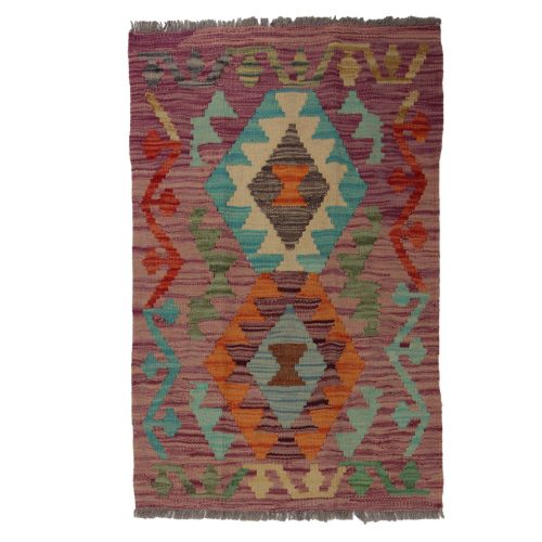 Kilim szőnyeg Chobi 91x59 kézi szövésű afgán gyapjú kilim