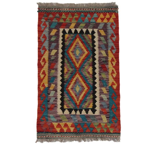 Kilim szőnyeg Chobi 93x58 kézi szövésű afgán gyapjú kilim