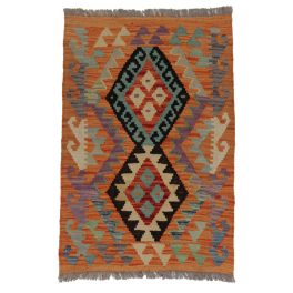 Etnikai Kilim szőnyeg 95x65 kézi szövésű afgán gyapjú kilim