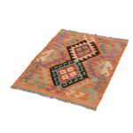 Etnikai Kilim szőnyeg 95x65 kézi szövésű afgán gyapjú kilim