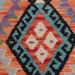 Etnikai Kilim szőnyeg 95x65 kézi szövésű afgán gyapjú kilim