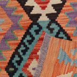 Etnikai Kilim szőnyeg 95x65 kézi szövésű afgán gyapjú kilim
