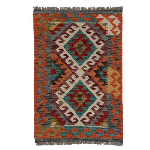 Etnikai Kilim szőnyeg 95x64 kézi szövésű afgán gyapjú kilim