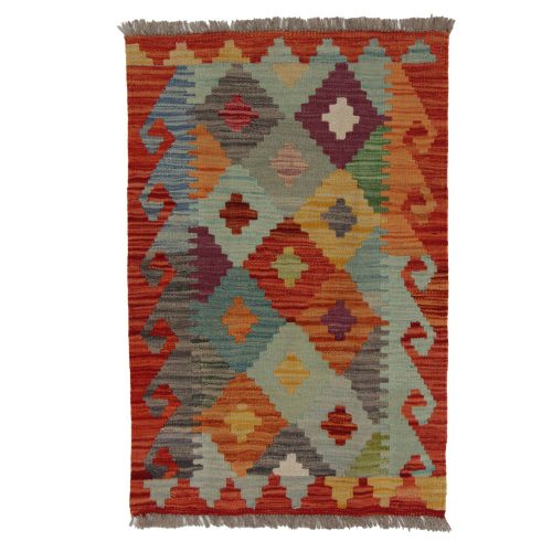 Kilim szőnyeg Chobi 90x60 kézi szövésű afgán gyapjú kilim