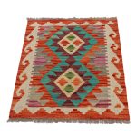 Kilim szőnyeg Chobi 81x61 kézi szövésű afgán gyapjú kilim