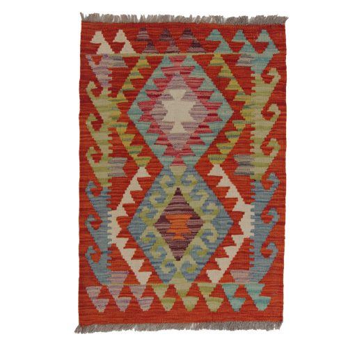 Kilim szőnyeg Chobi 91x63 kézi szövésű afgán gyapjú kilim