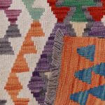 Etnikai Kilim szőnyeg 95x67 kézi szövésű afgán gyapjú kilim