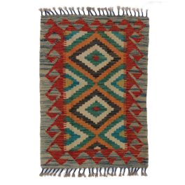   Afgán Kilim szőnyeg Chobi 59x87 kézi szövésű etnikai kilim