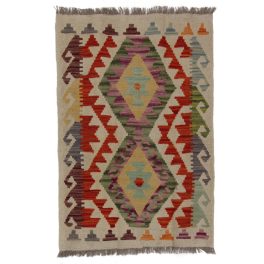   Afgán Kilim szőnyeg Chobi 59x87 kézi szövésű etnikai kilim