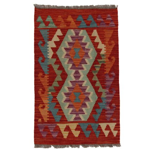 Kézi szövésű Kilim szőnyeg Chobi 62x97 afgán gyapjú kilim