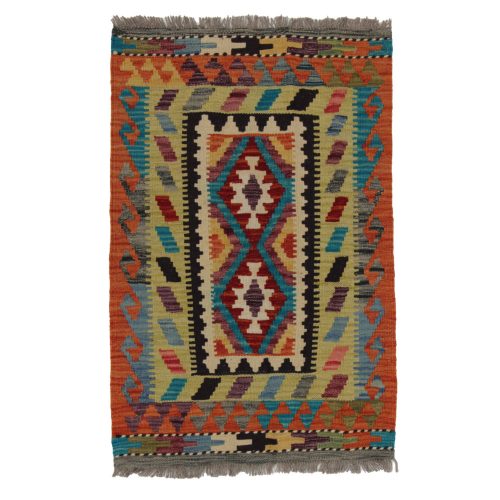 Kézi szövésű Kilim szőnyeg Chobi 62x93 afgán gyapjú kilim