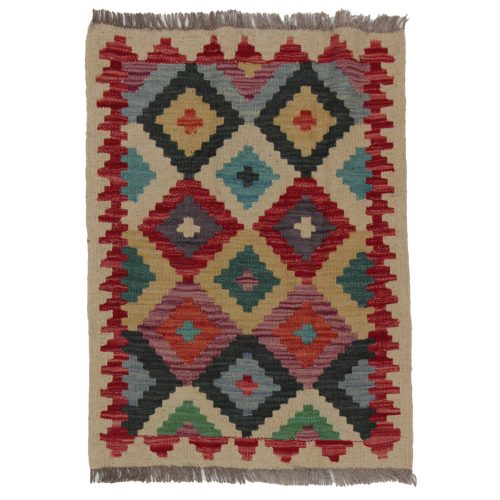 Kézi szövésű Kilim szőnyeg Chobi 63x84 afgán gyapjú kilim