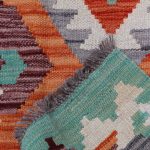 Etnikai Kilim szőnyeg 99x62 kézi szövésű afgán gyapjú kilim