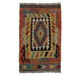 Kilim szőnyeg Chobi 93x61 kézi szövésű afgán gyapjú kilim