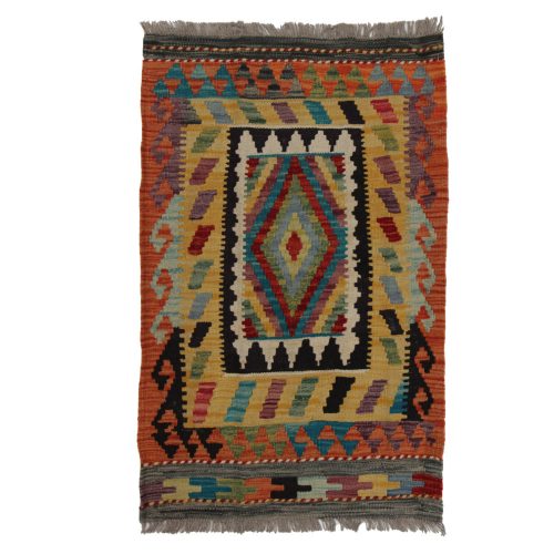 Kilim szőnyeg Chobi 93x61 kézi szövésű afgán gyapjú kilim