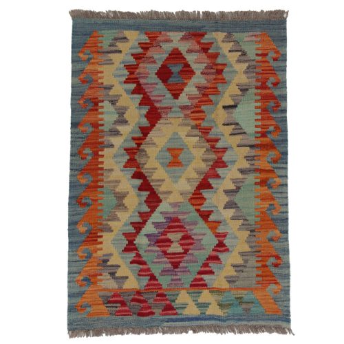 Etnikai Kilim szőnyeg 94x67 kézi szövésű afgán gyapjú kilim