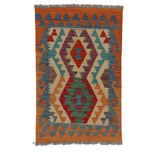 Kilim szőnyeg Chobi 63x97 kézi szövésű afgán gyapjú kilim