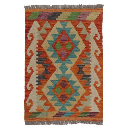 Kilim szőnyeg Chobi 88x59 kézi szövésű afgán gyapjú kilim