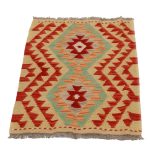 Kilim szőnyeg Chobi 85x55 kézi szövésű afgán gyapjú kilim