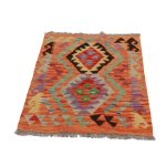 Etnikai Kilim szőnyeg 95x67 kézi szövésű afgán gyapjú kilim