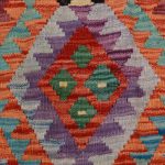 Etnikai Kilim szőnyeg 95x67 kézi szövésű afgán gyapjú kilim