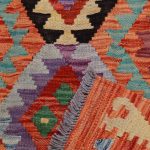 Etnikai Kilim szőnyeg 95x67 kézi szövésű afgán gyapjú kilim